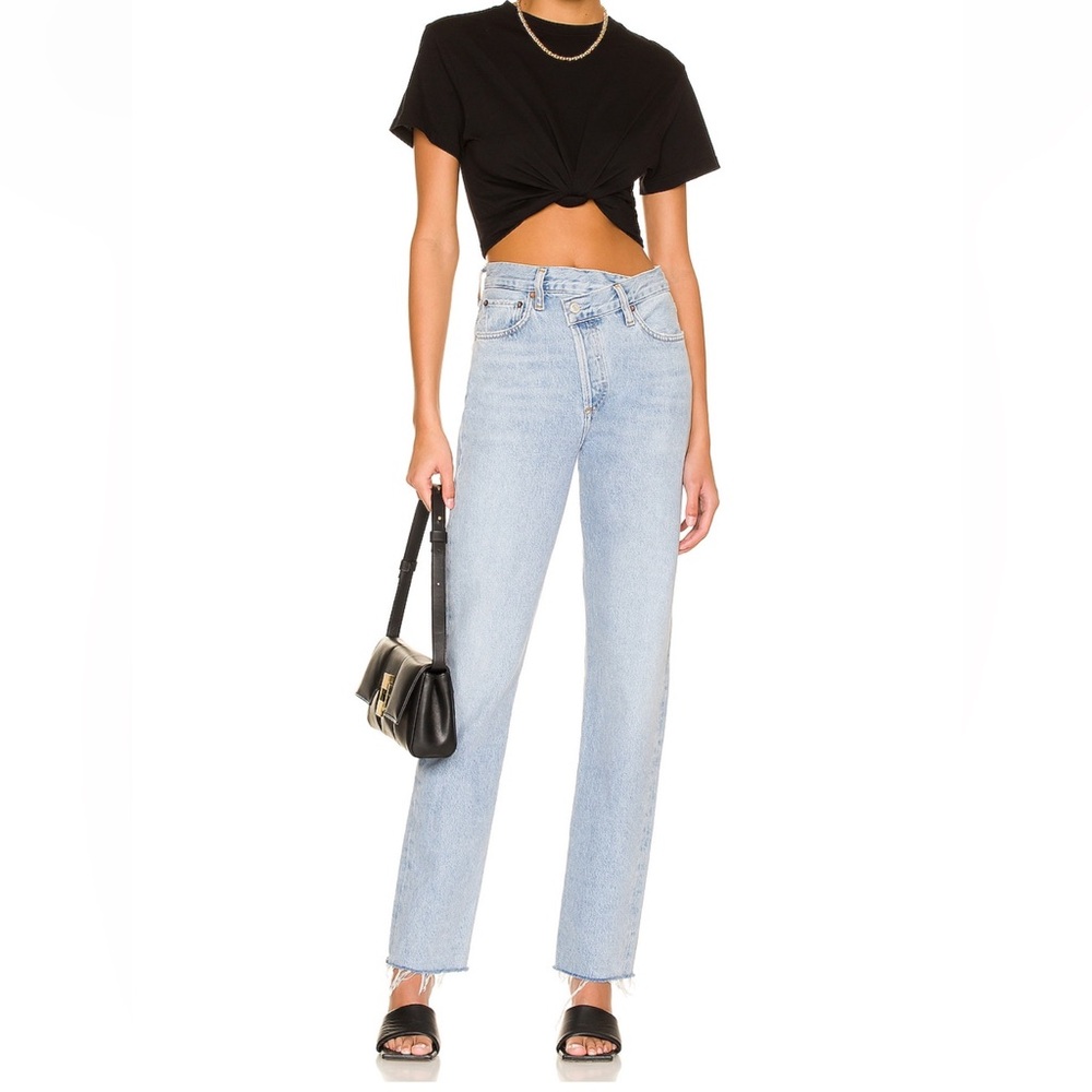Agolde Criss Cross Straight Leg Jeans Size 27